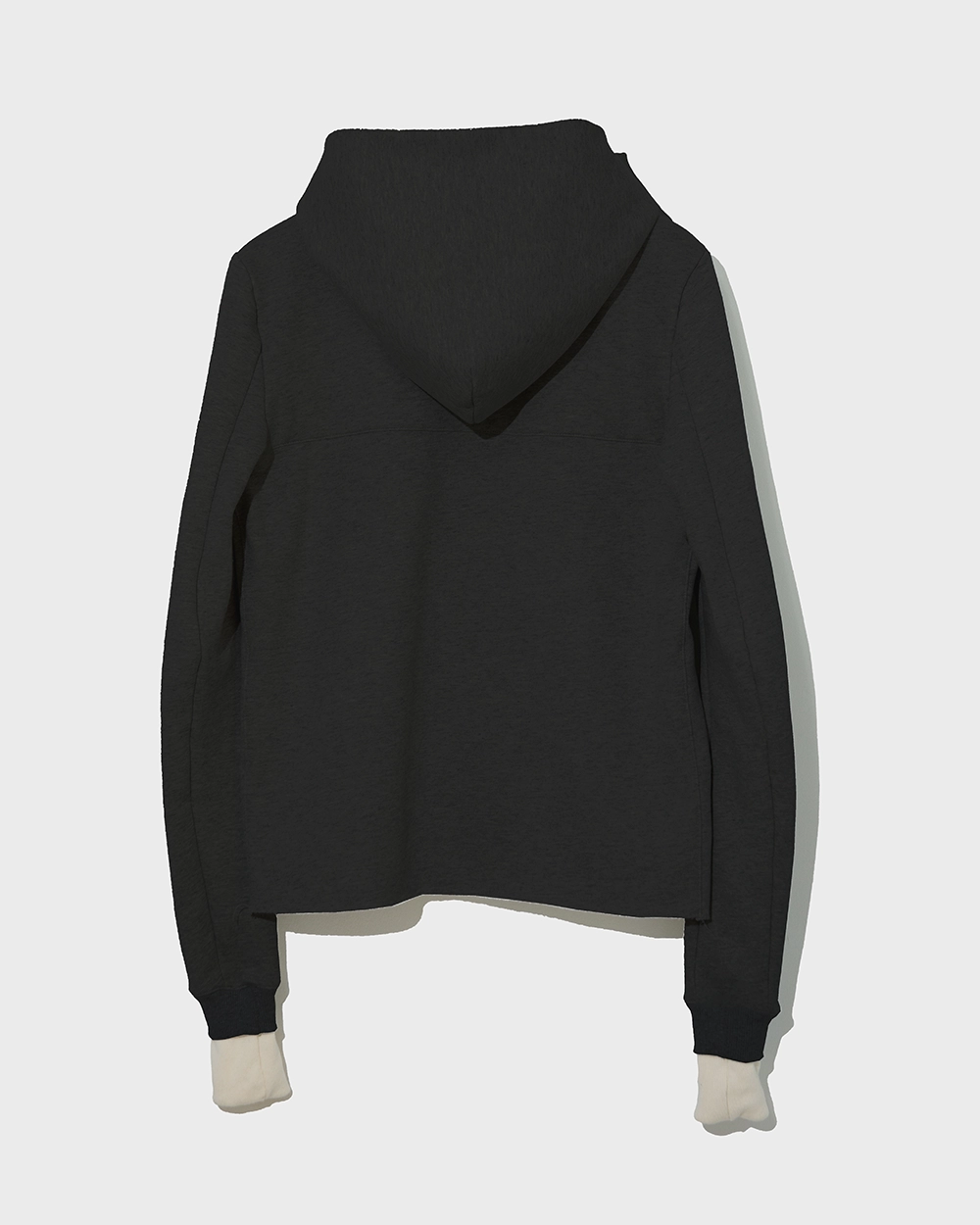 BLACK EE ZIP HOODIE back