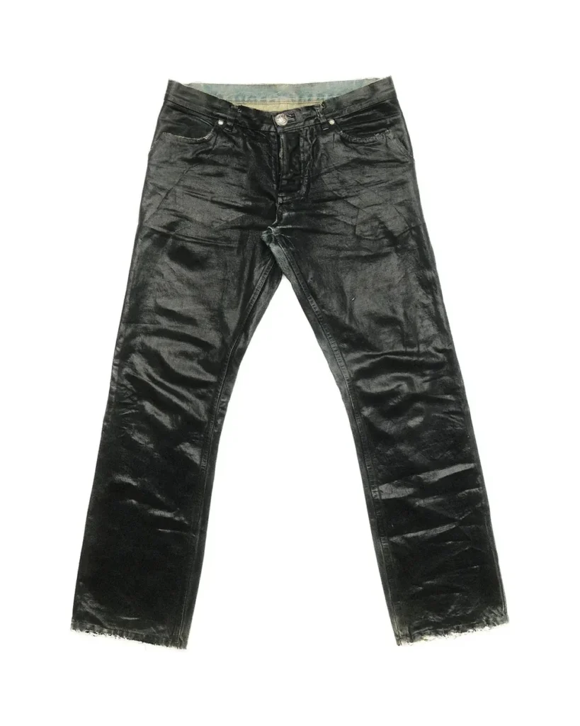 REX WAXED JEAN black front