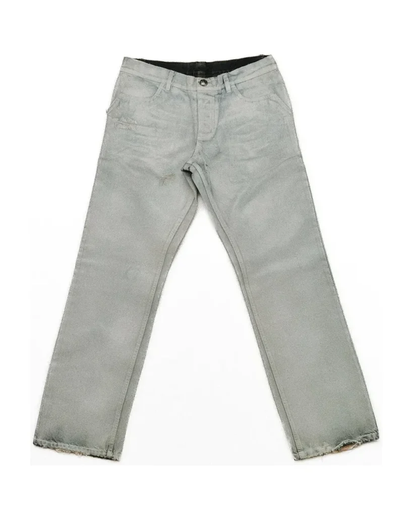 REX WAXED JEAN white front