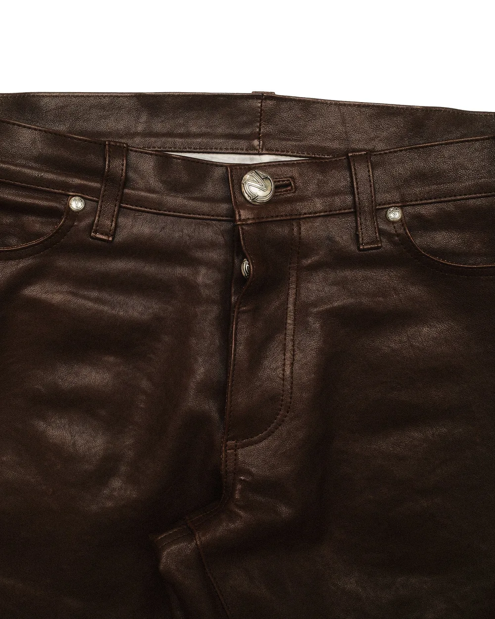 SOMEWHERE LEATHER PANT (BROWN)